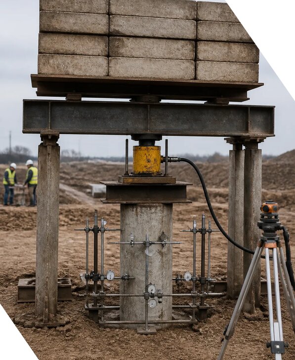 Проведение испытаний грунта сваями для строительства в Моршанске